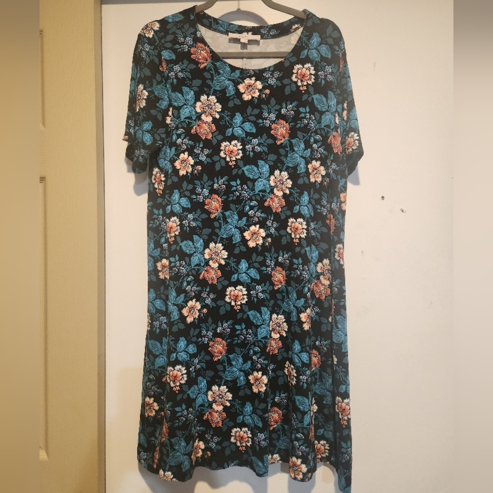 EUC Loft Floral Print Women's Dress size Large